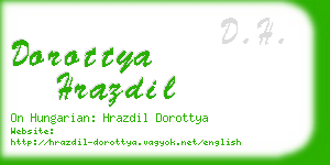 dorottya hrazdil business card